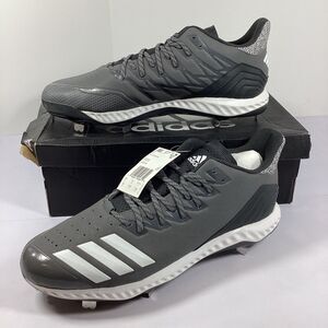 Adidas Icon Bounce Metal Baseball Cleats Mens Size 16 Gray New With Tags